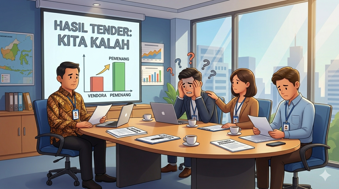 Ilustrasi Vendor Bingung