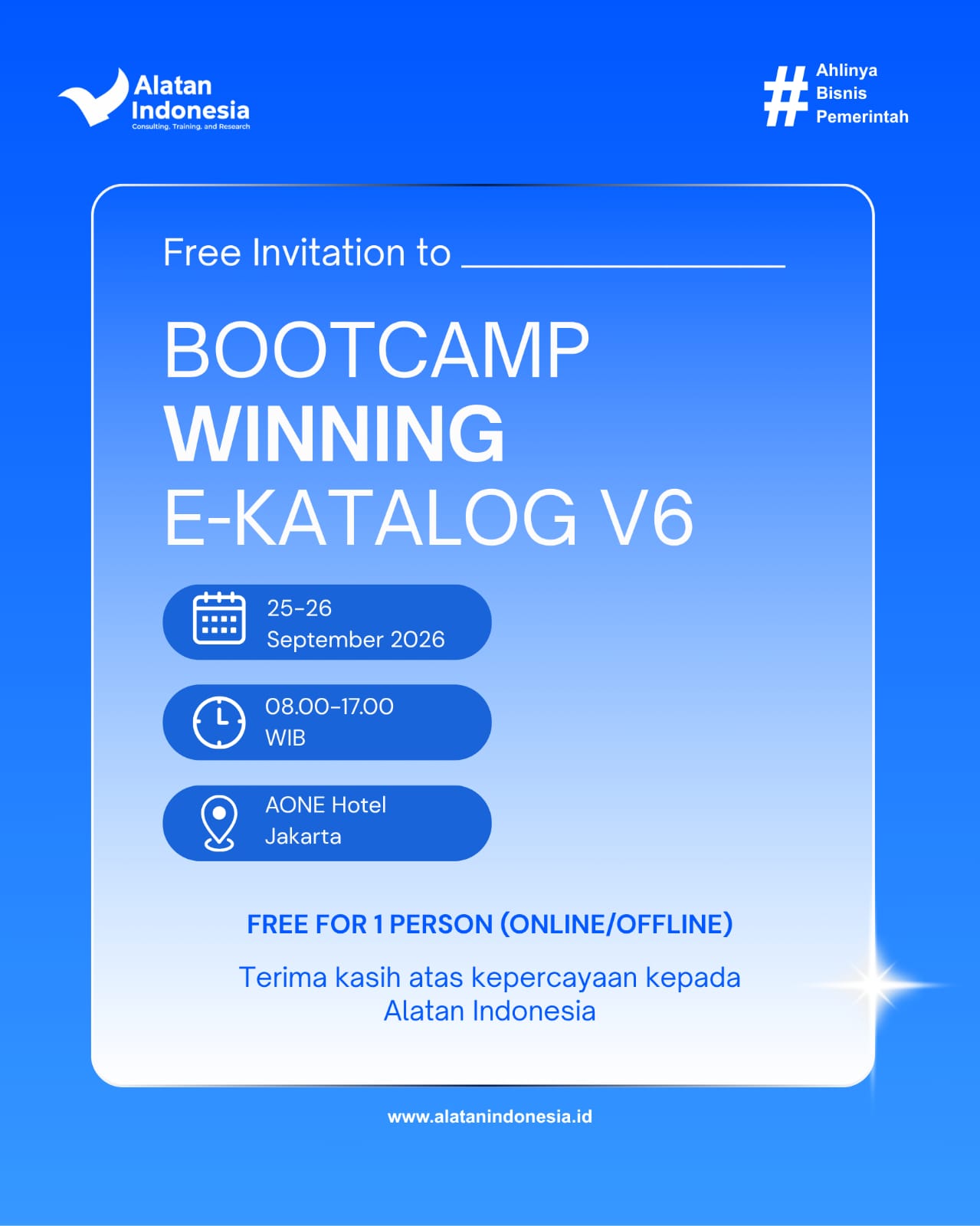 Flyer Pelatihan TKDN