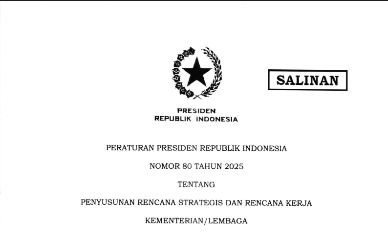 Peraturan Presiden (Perpres) No 80 Tahun 2025