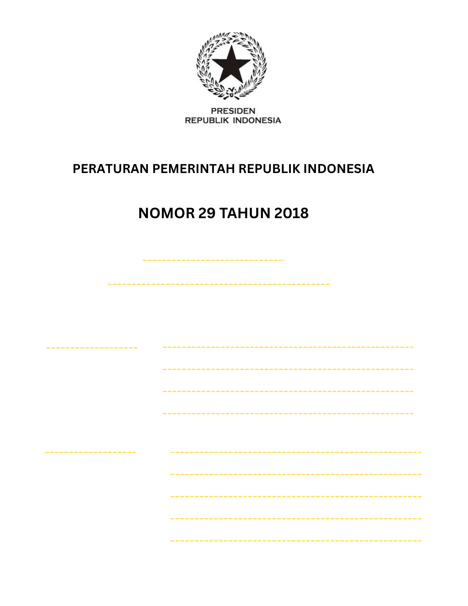 PP No 29 Tahun 2018